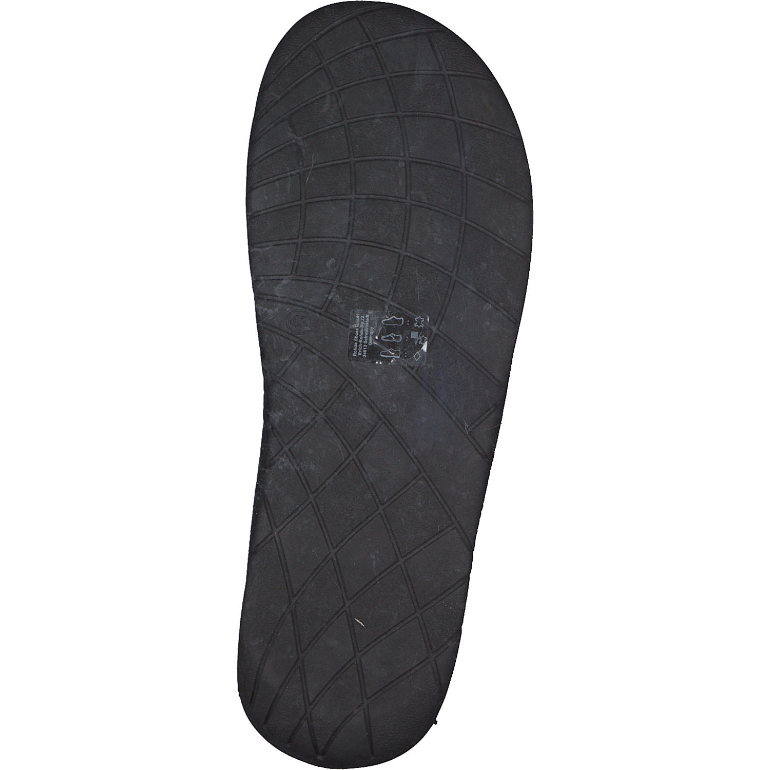Rohde 6656, Pantoletten, Herren, Schwarz