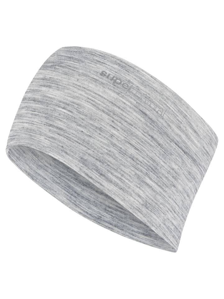 super.natural Merino Stirnband WANDERLUST HEADBAND in grau günstig kaufen onesize