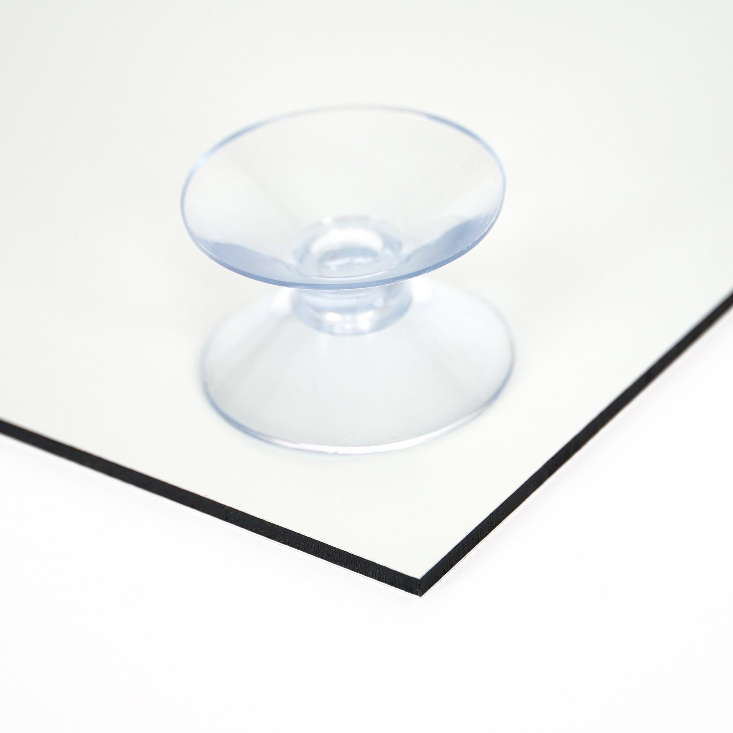 queence Küchenrückwand Einfarbig Weiß - Spritzschutz Wandschutz für Herd & Spüle - Alu-Dibond, (1-tlg), 60x40x0,3 cm - Hitzebeständig - Herdspritzschutz - Fliesenschutz