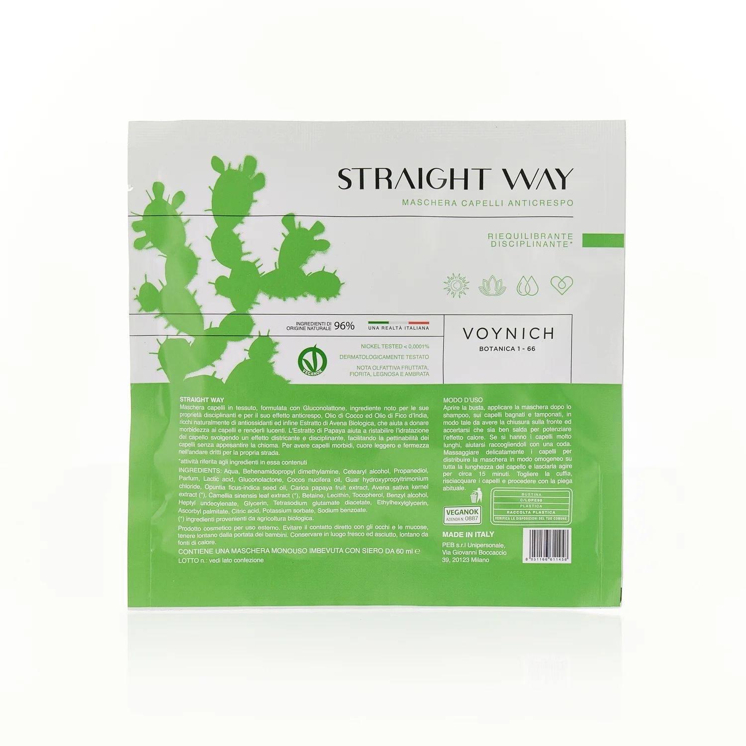 STRAIGHT WAY Anti-Frizz -hiusnaamio - Kurittava/Pähkinätön hiusnaamio