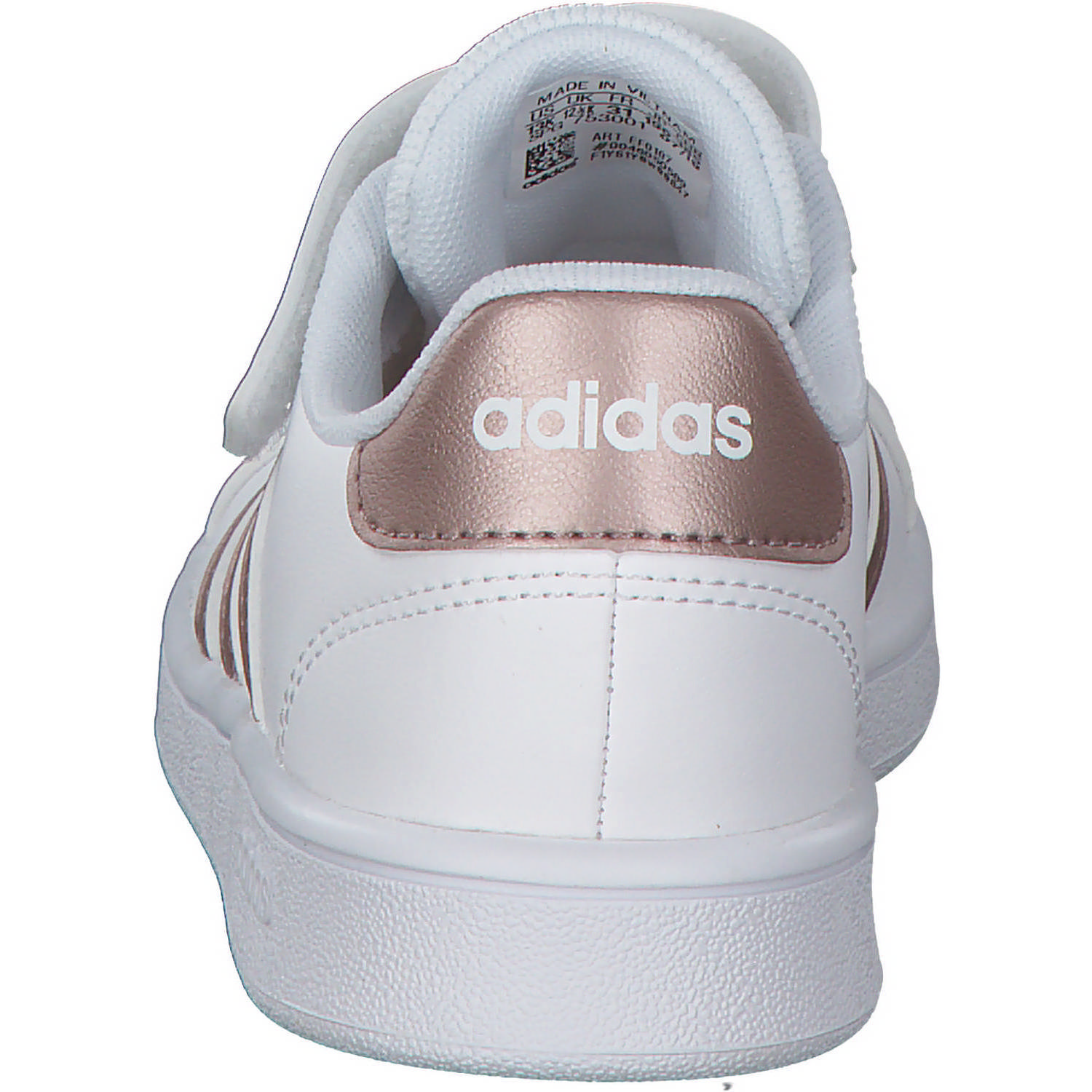 Adidas Core Grand Court C, Sneakers Low, Kinder, Weiß (FTWWHT/COPPMT)