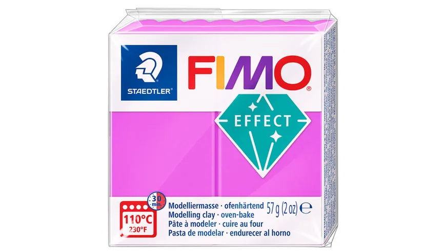 STAEDTLER Modelliermasse FIMO® effect neon lila 57 g