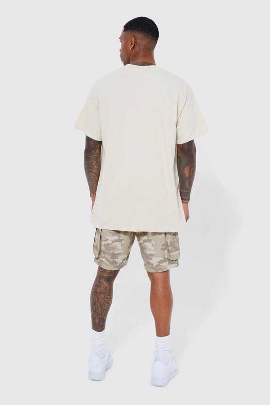 Oversize T-Shirt mit Teddy-Print