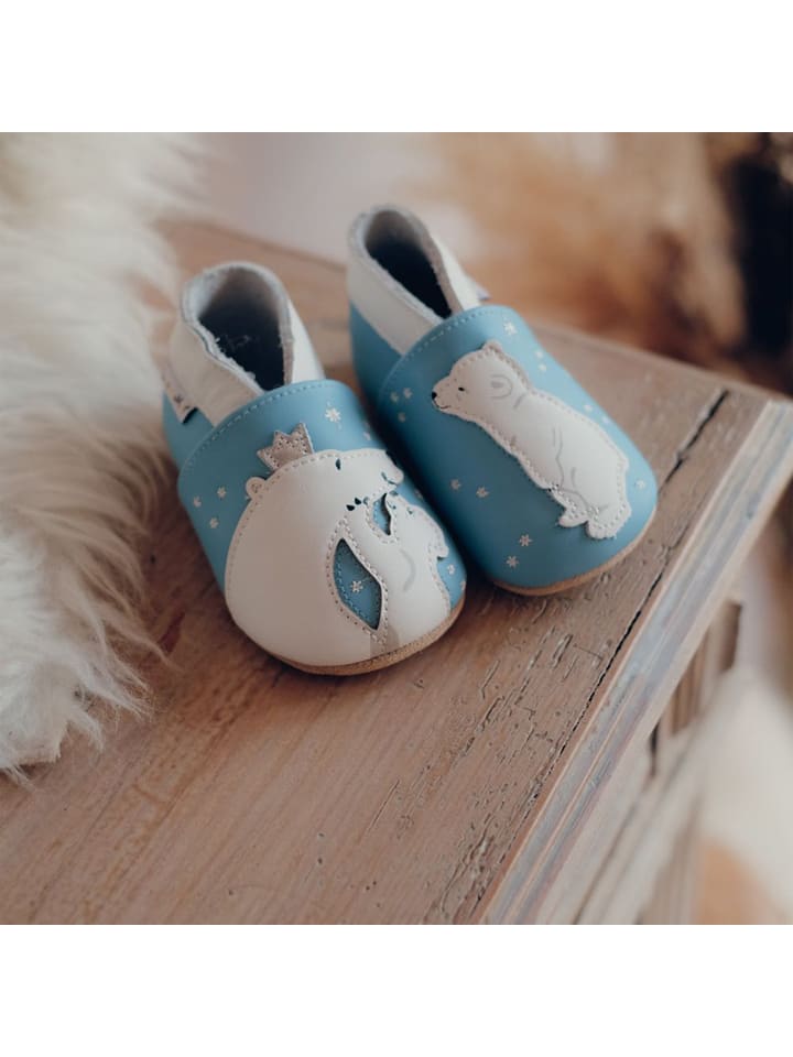 Lait et Miel Leder-Krabbelschuhe 