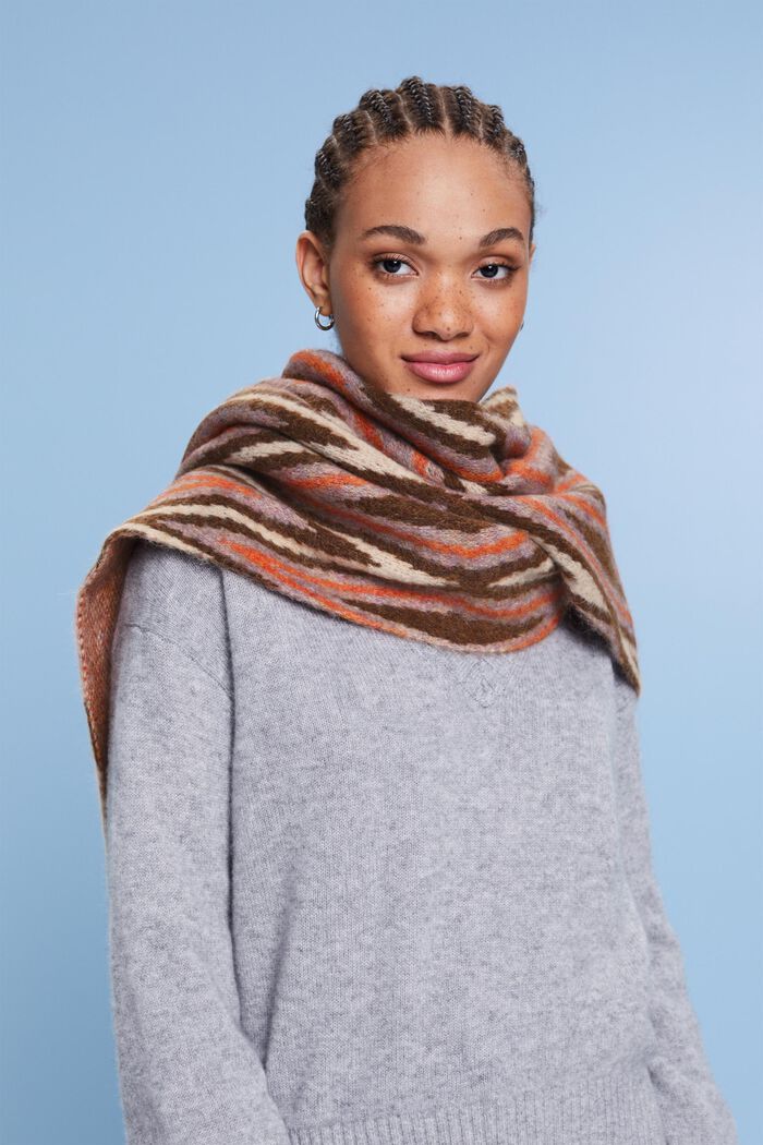 Schal aus Wolle-Mohair-Mix