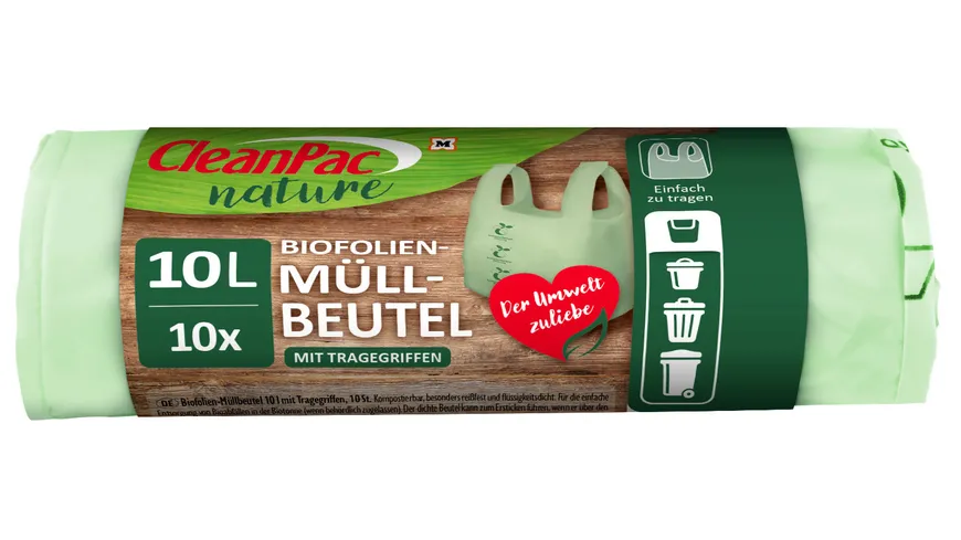 CleanPac Bio Folienmüllbeutel 10 Liter