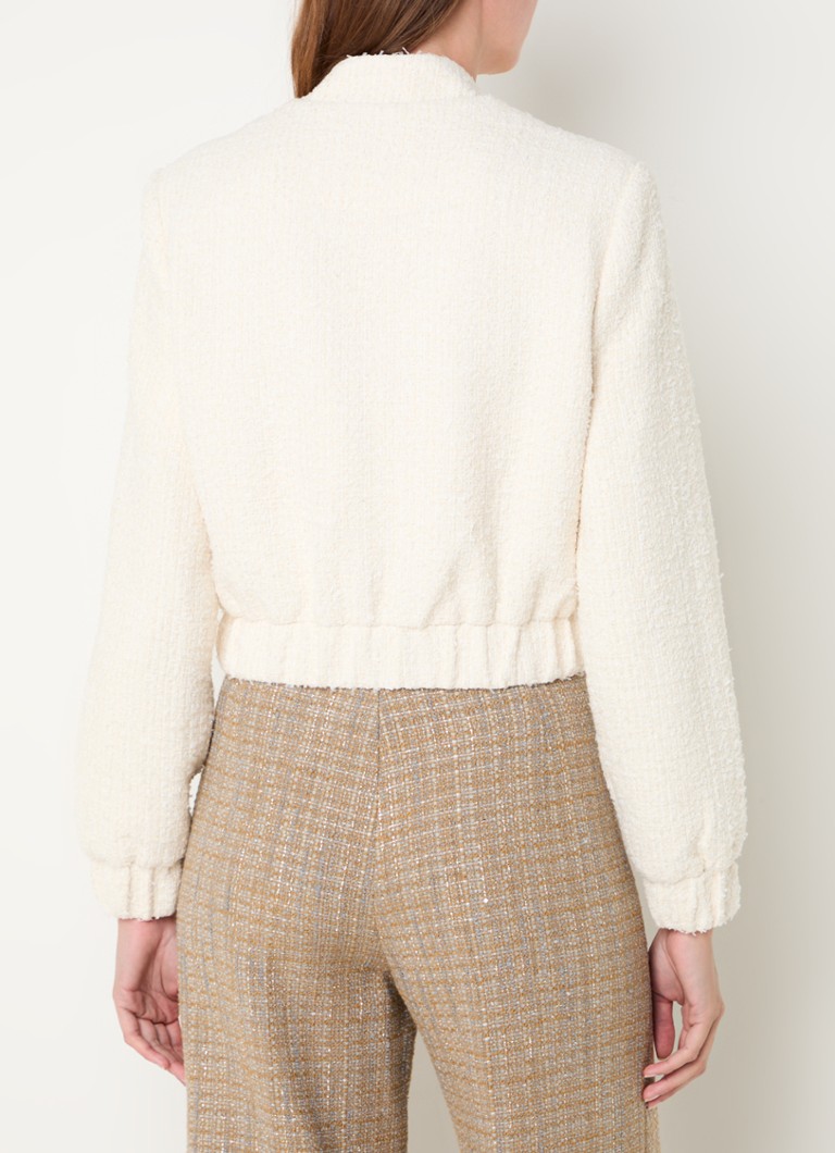 Jachetă scurtă Fabienne de la JOSH V din tweed și lurex.