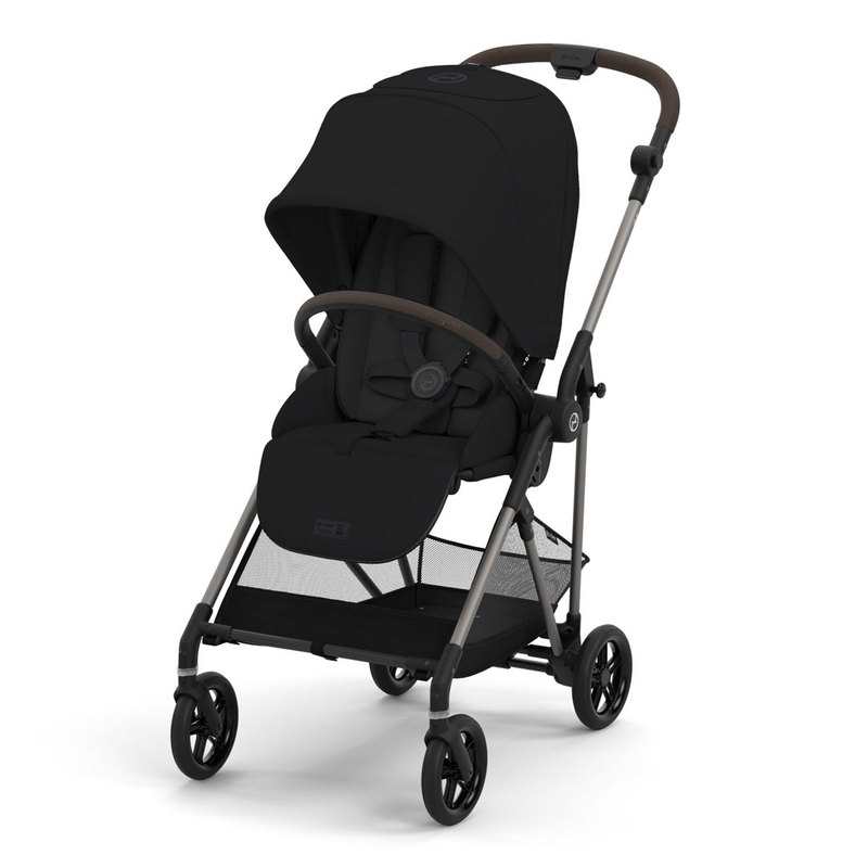 Poussette tout terrain Gazelle S moon black châssis noir Cybex