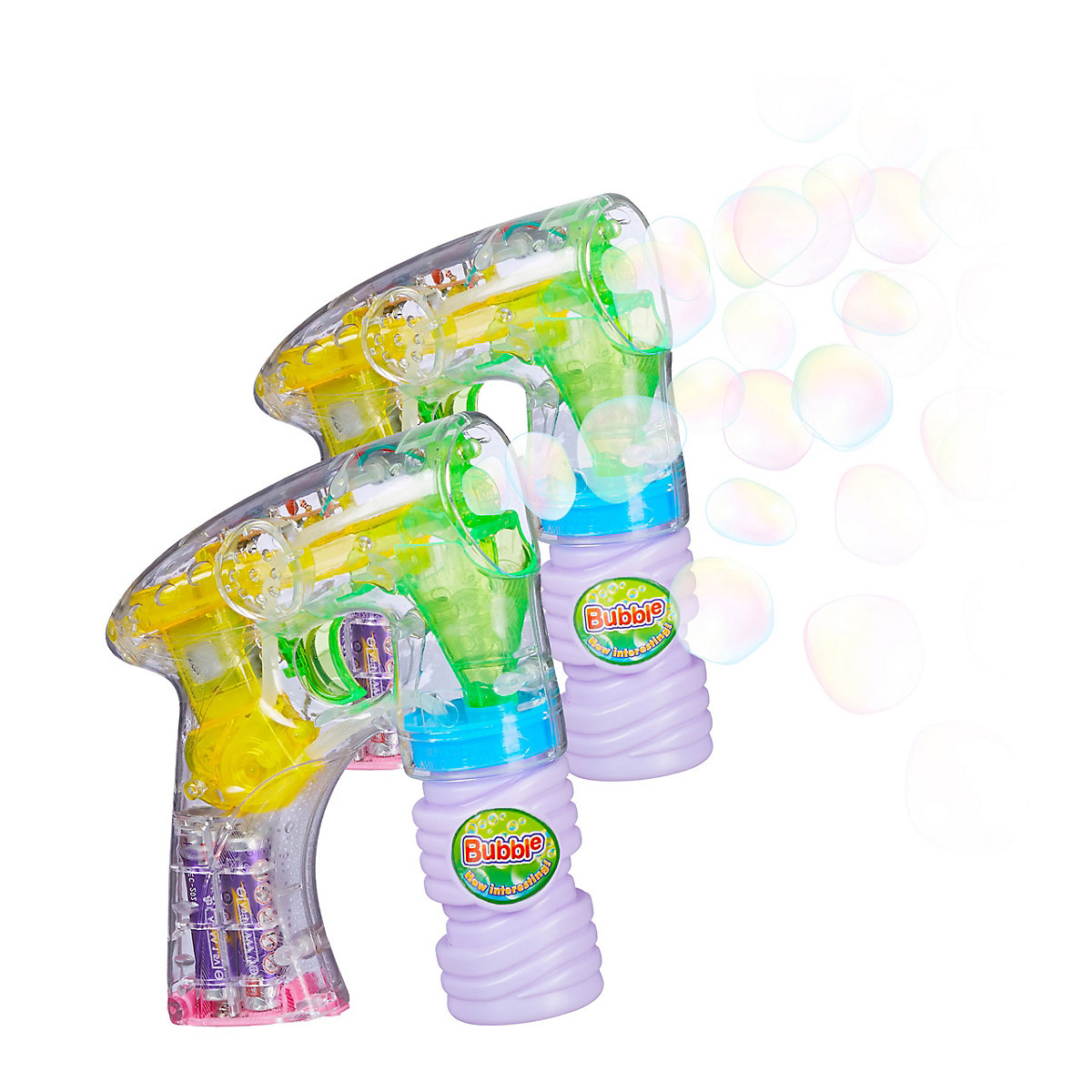 2 x LED Seifenblasenpistole