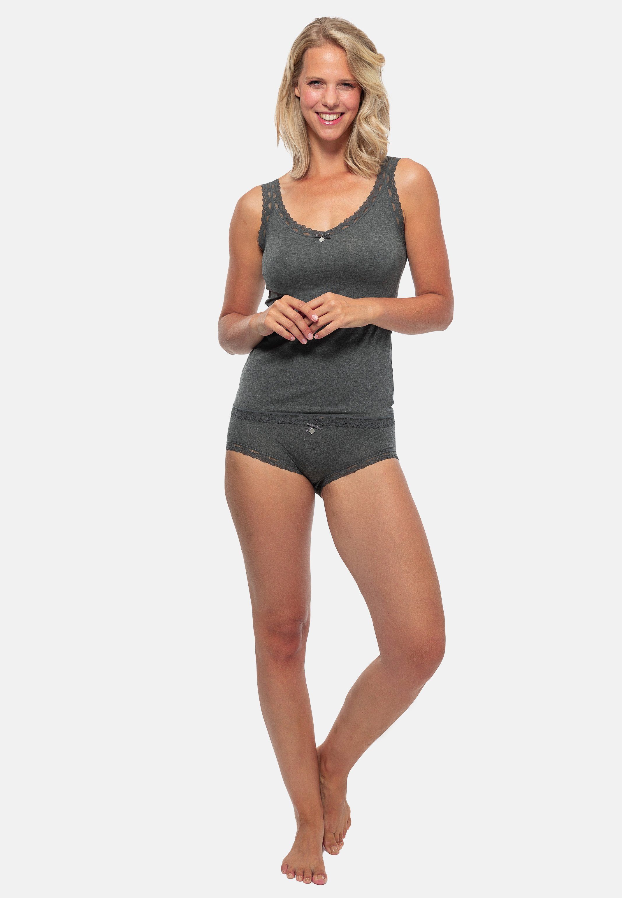Nina Von C. Unterhemd 2er Pack Kim (Spar-Set, 2-St) Shirt - Im modischen Design, Perfekte Passform, Angenehm auf der Haut