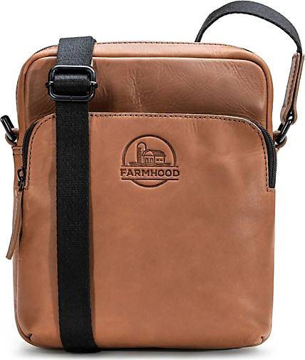 FARMHOOD Nashville Umhängetasche Leder 22 cm