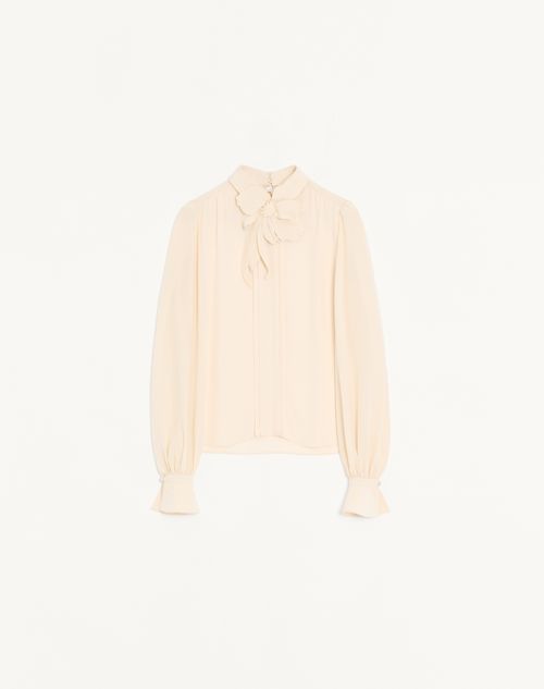 Top Crepe De Chine Bordado