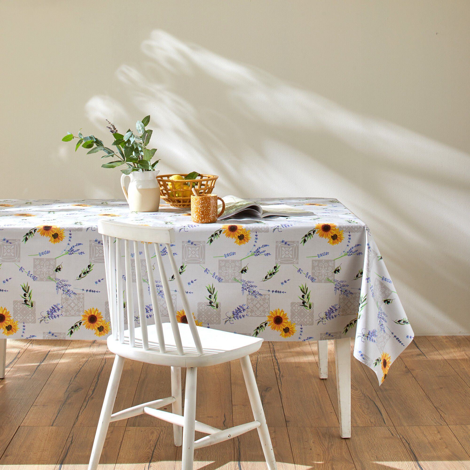Nappe toile cirée imprimé lavande