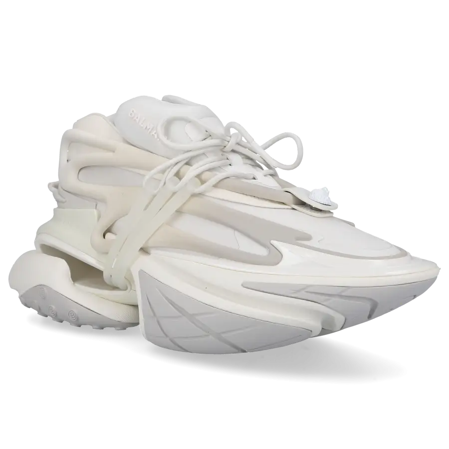 Balmain - Sneaker low UNICORN Kalbsleder - weiß