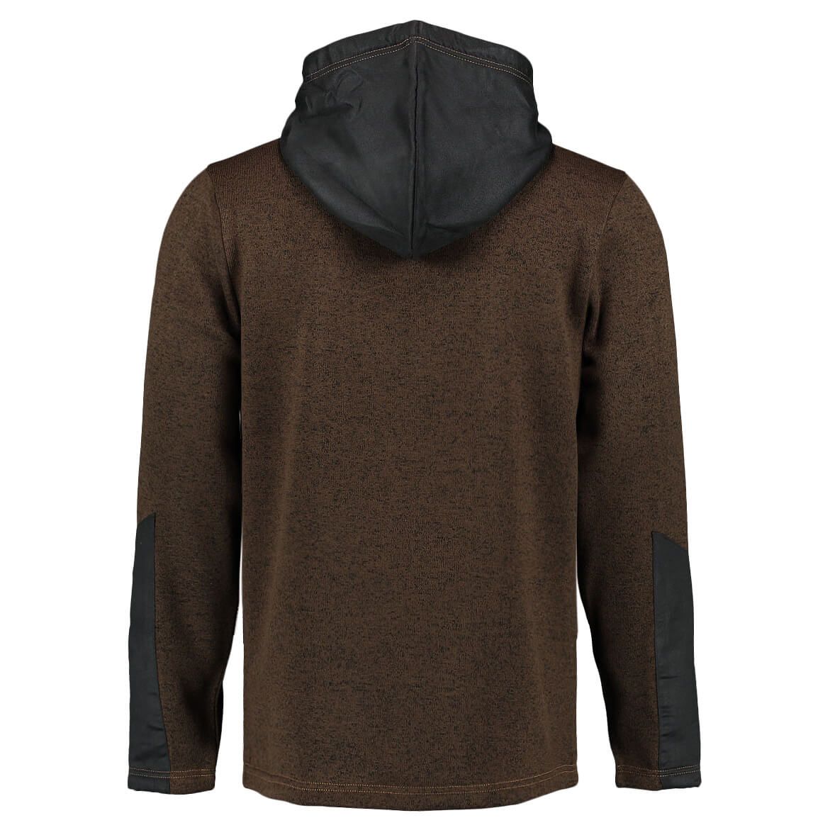 Strickfleece Jacke mit Kapuze