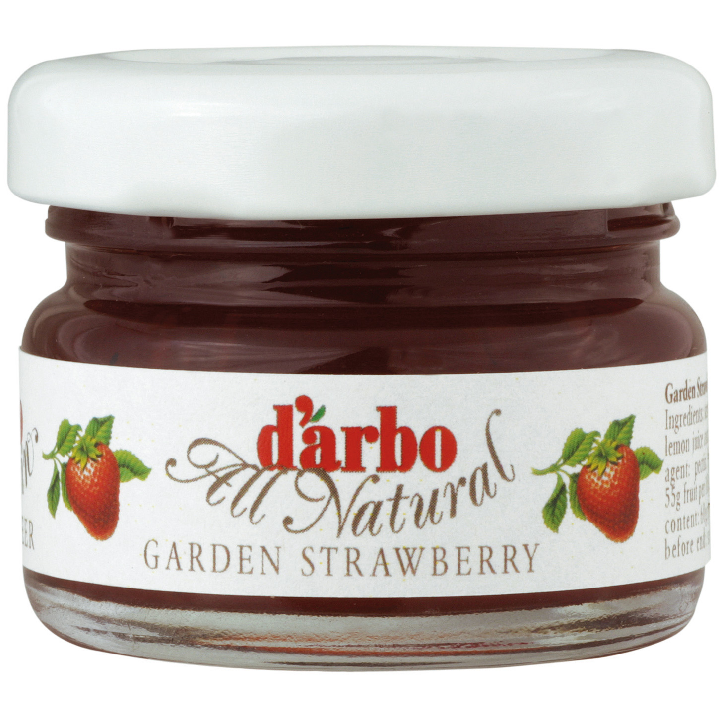 d'arbo Naturrein Erdbeer Konfitüre Extra Minigläser 60x28g