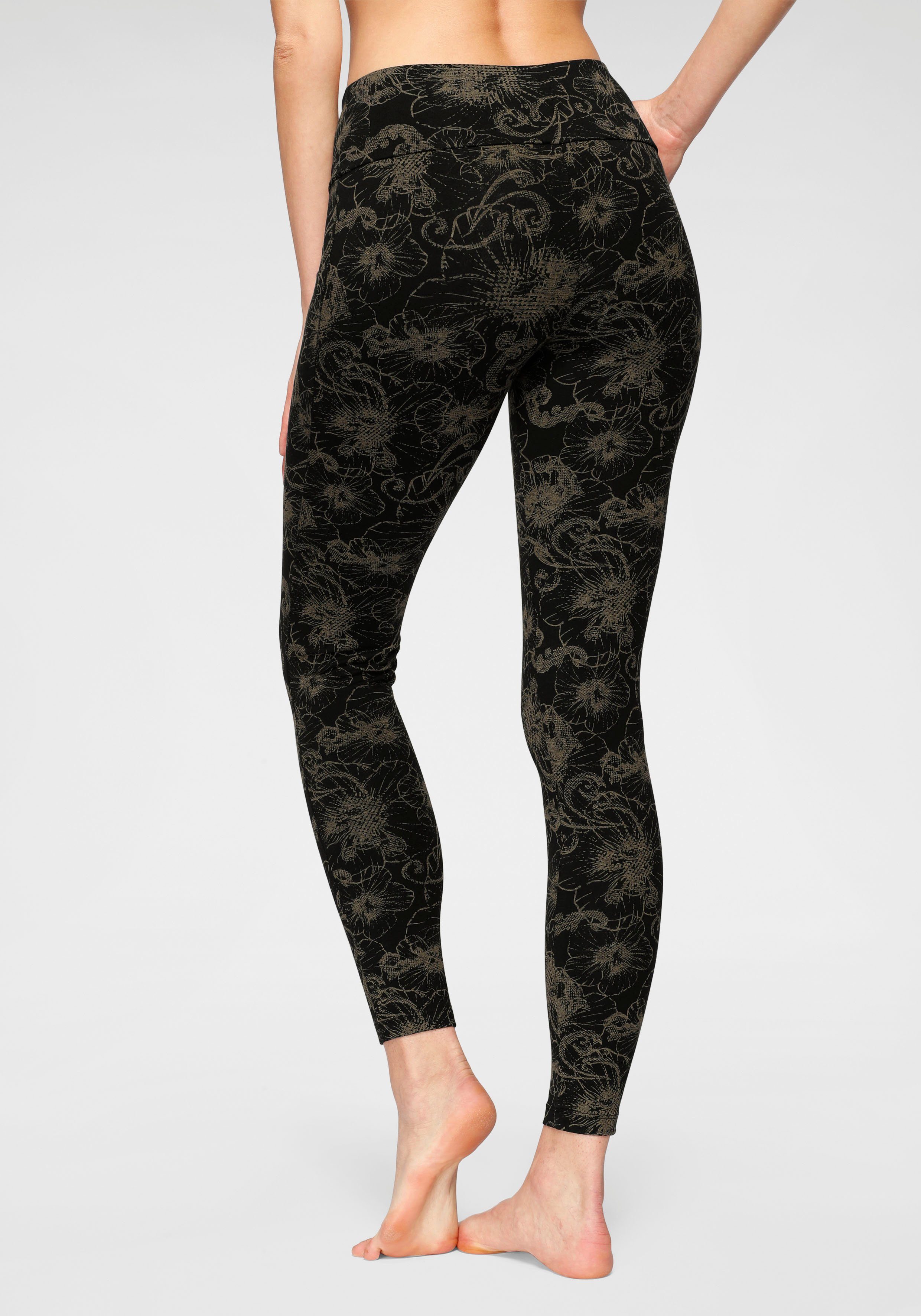 H.I.S Leggings (2er-Pack) bedruckt und uni