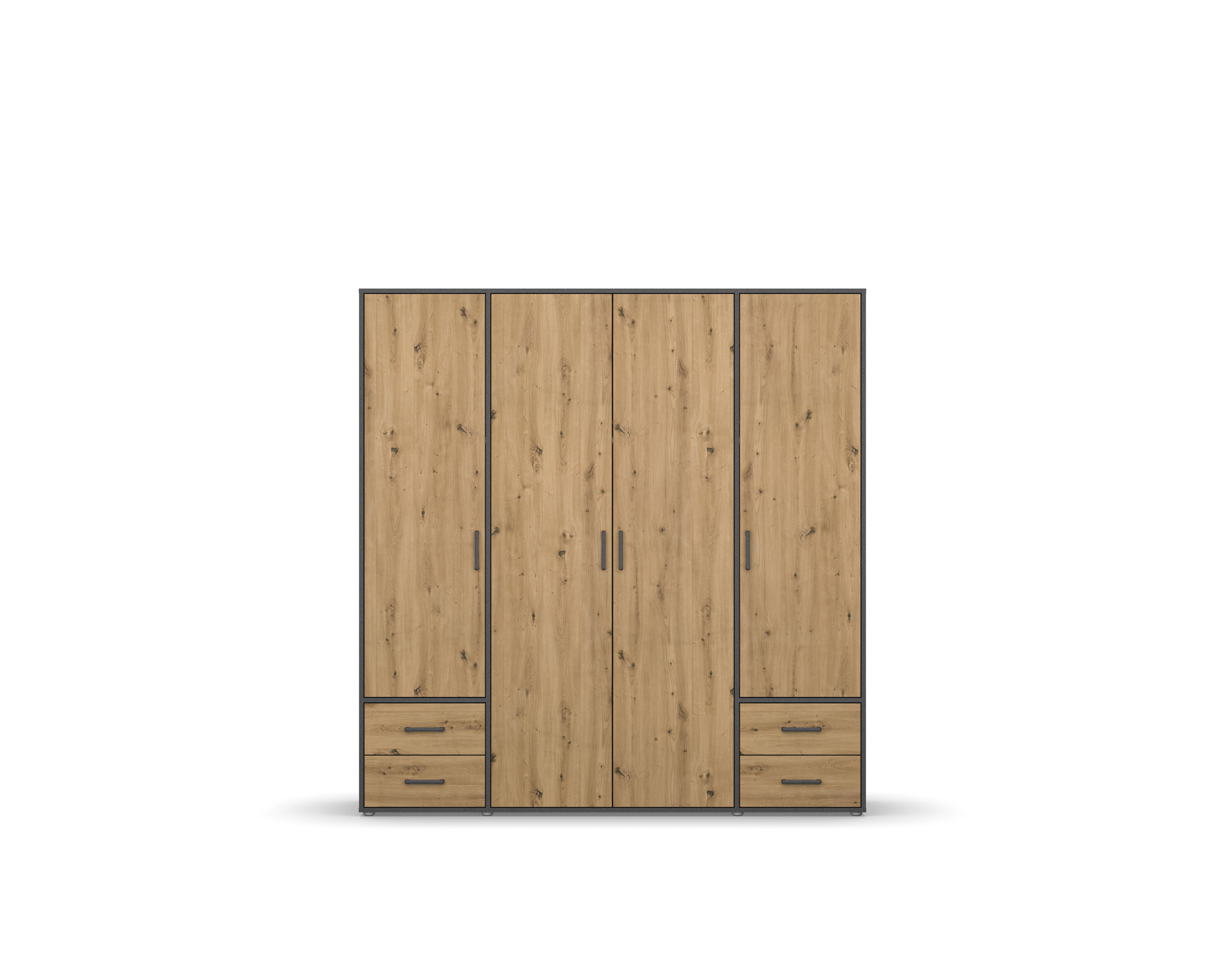 Drehtürenschrank 4trg.