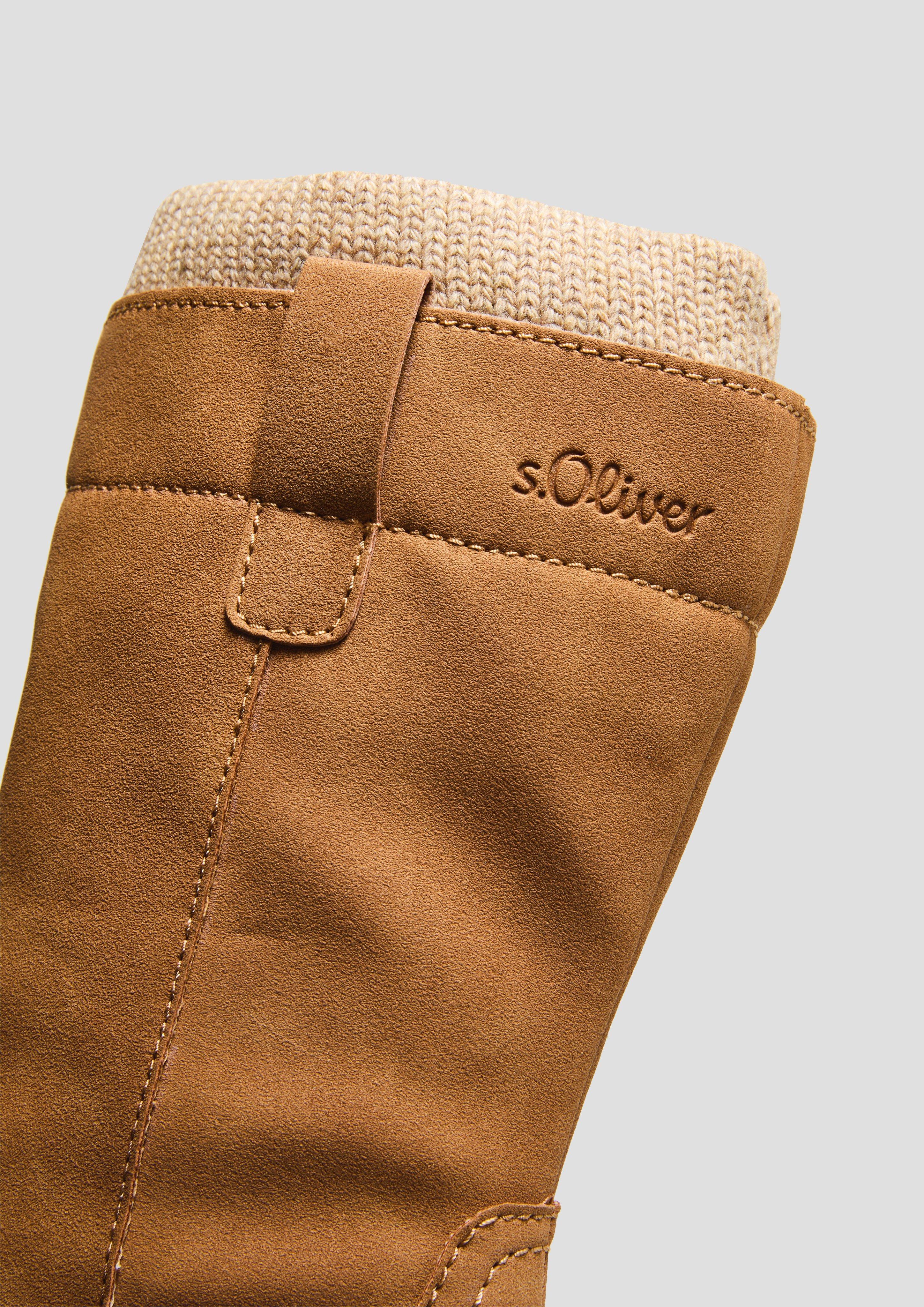 Stiefel in Veloursleder-Optik  6008698-311