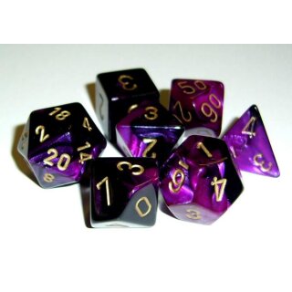 Black-Purple w-gold 10xW10 (Gemini)