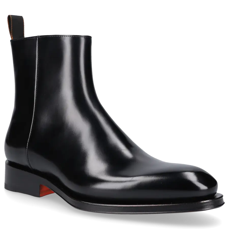 Santoni - Stiefeletten 17670 Kalbsleder - schwarz
