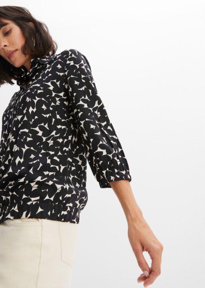 Bluse mit 3/4-Arm
