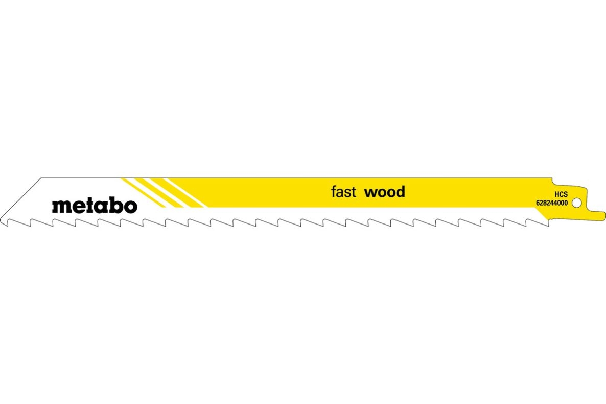 Metabo Accessoires 628244000 Reciprozaagbladen (5 st.) HCS 225x1,25 mm/8,5