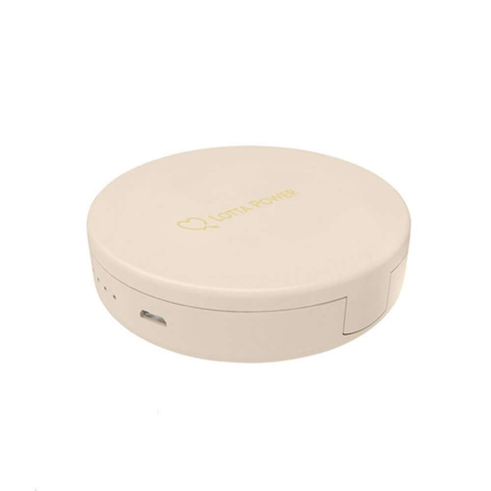 Lotta Power Schminkspiegel Schminkspiegel Powerbank Gold
