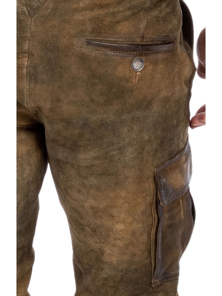 MADDOX Lederhose LUCKI in braun günstig kaufen
