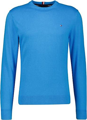 TOMMY HILFIGER Herren Strickpullover Rundhals Baumwolle/Kaschmir Regular Fit