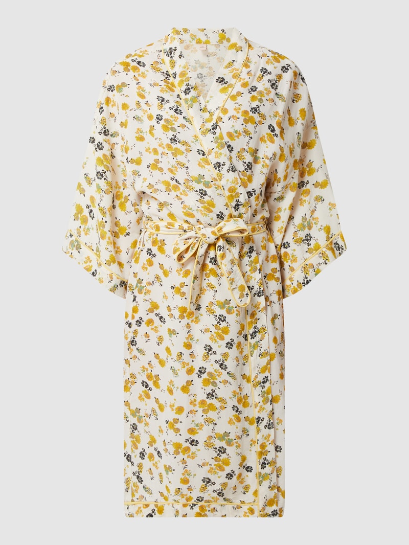 Kimono aus Viskose Modell 'Eloisa' in hellgelb