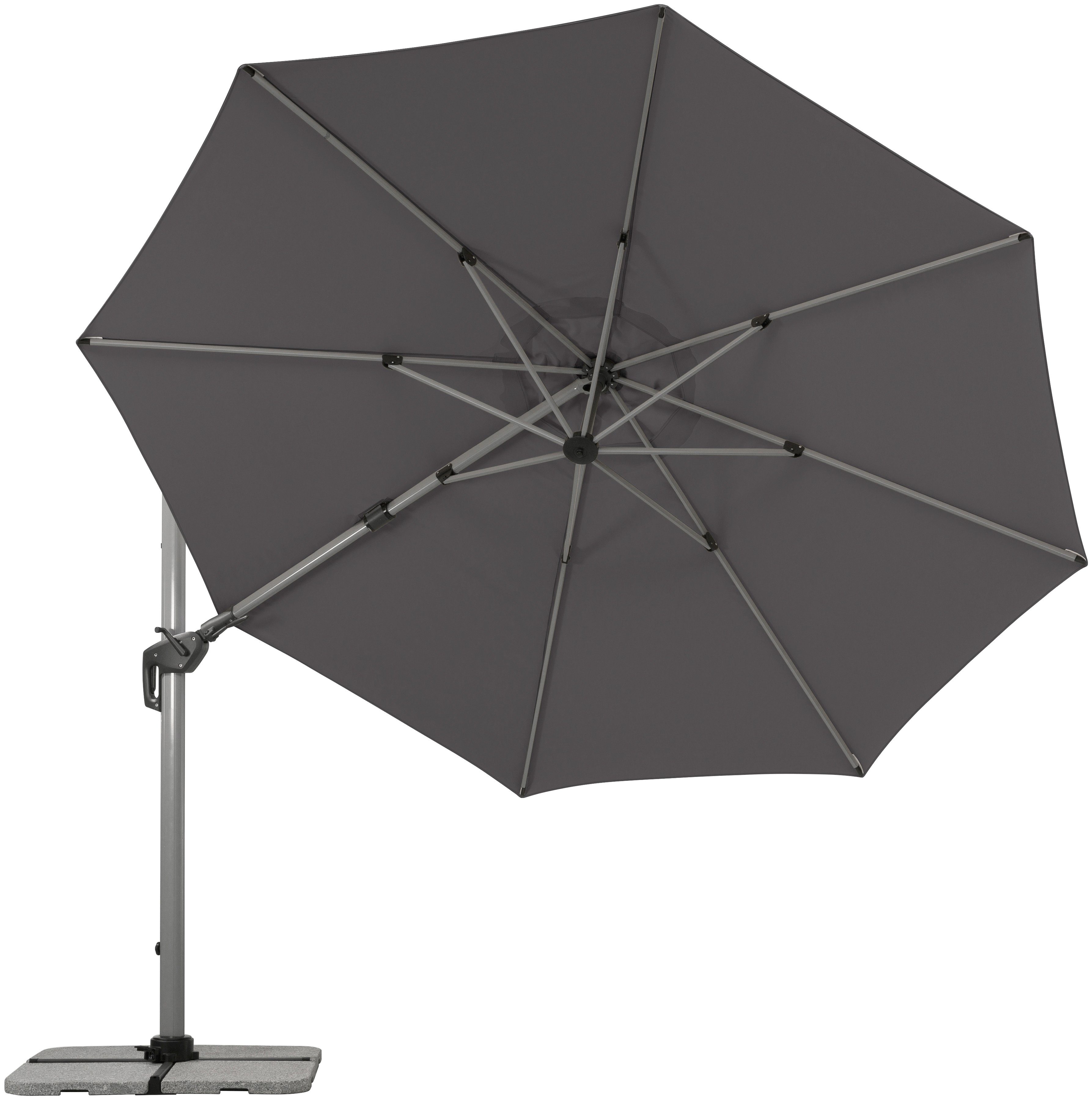 Schneider Schirme Ampelschirm Bermuda, LxB: 410x342 cm, mit Schirmständer, ohne Wegeplatten