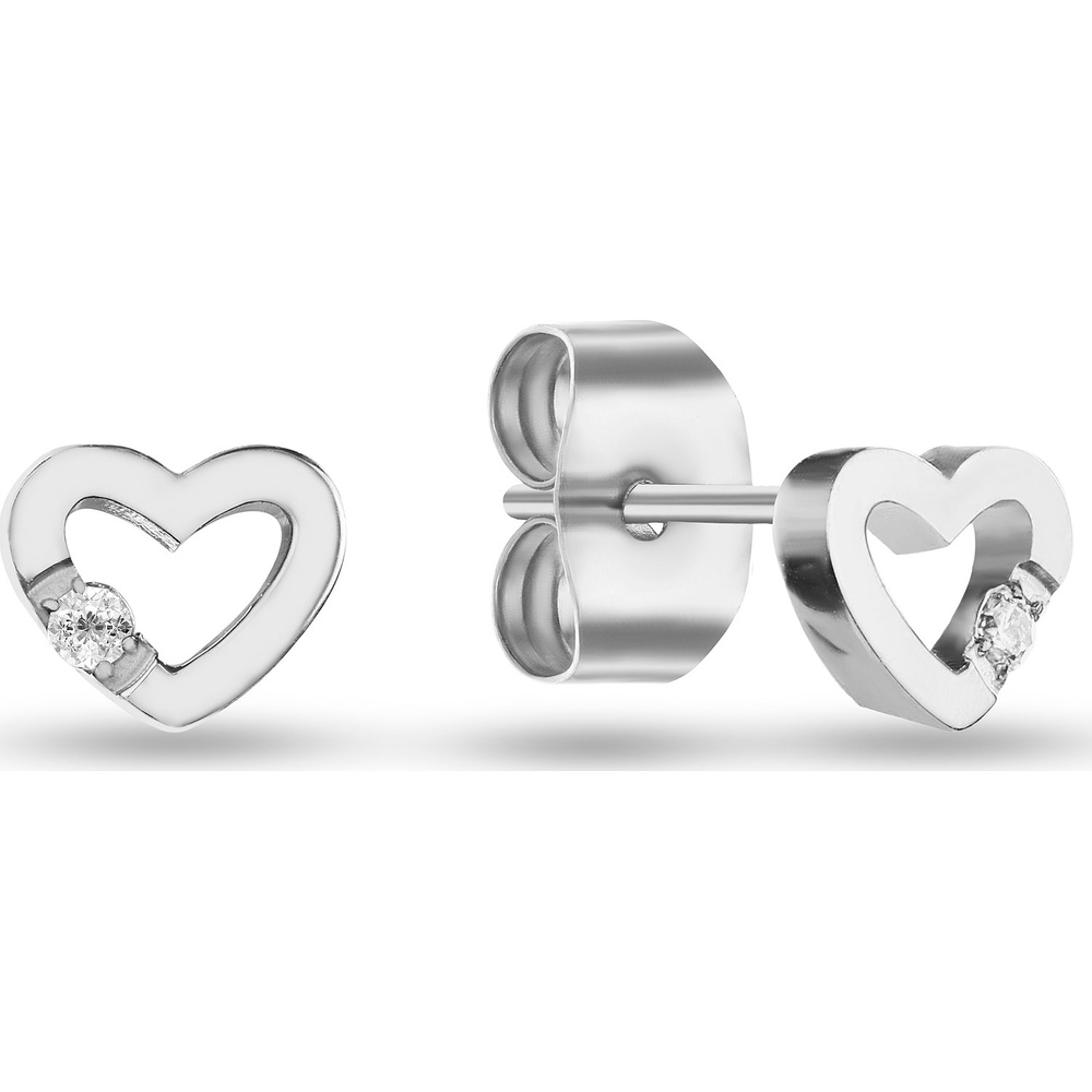 FAVS Boucles d'oreilles à fermoir à poussette Acier inoxydable Boucles d'oreilles