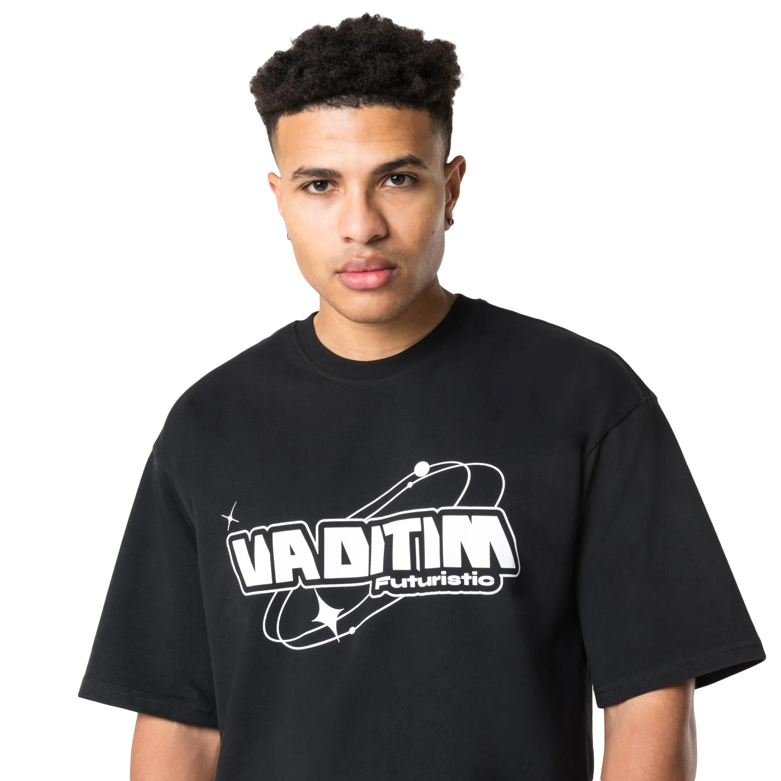 BLACK FUTURISTIC VADITIM T-SHIRT