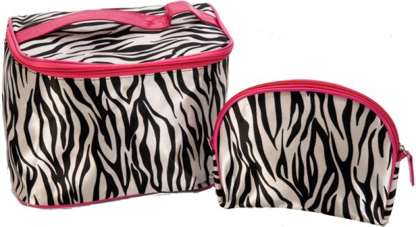 Accentra 2er Set im Zebradesign Kosmetiktasche