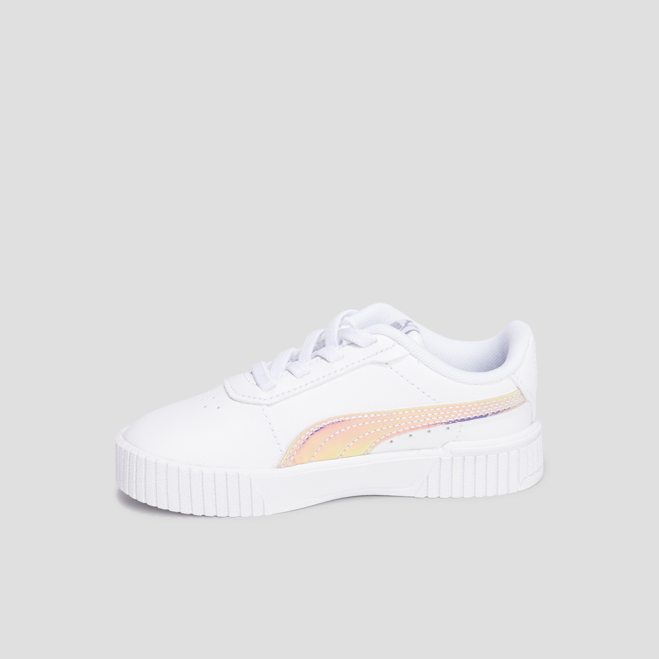 Tennis basses à lacets Puma Carina blanc fille | La Halle