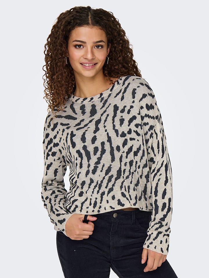 ONLY Pullover in Taupe günstig kaufen