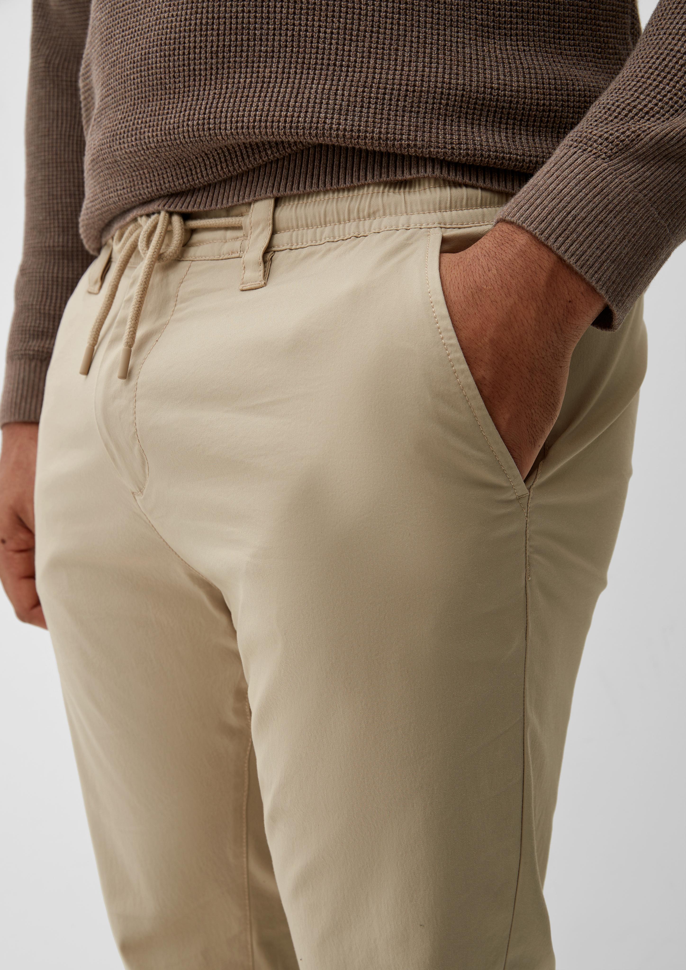 Regular: Twill-Hose mit Elastikbund  2133120-8155