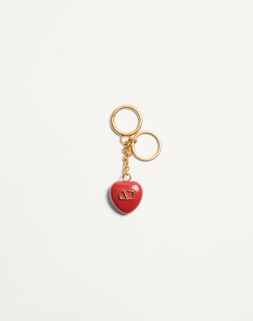 Porte-clés Coeur Royal en métal et émail