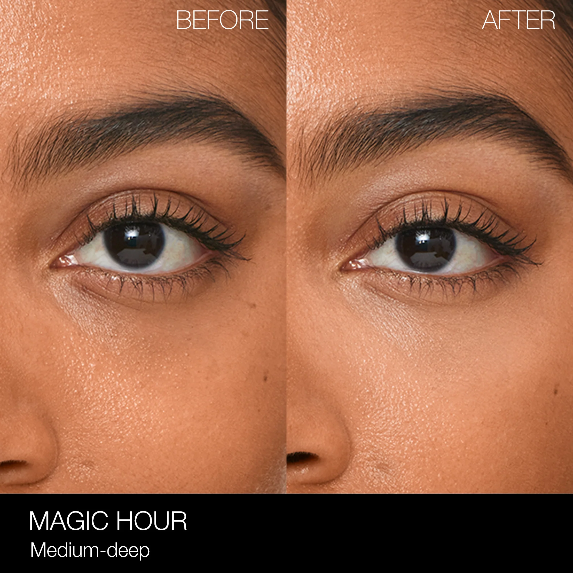 Corrector iluminador para el contorno de ojos con reflejo de luz