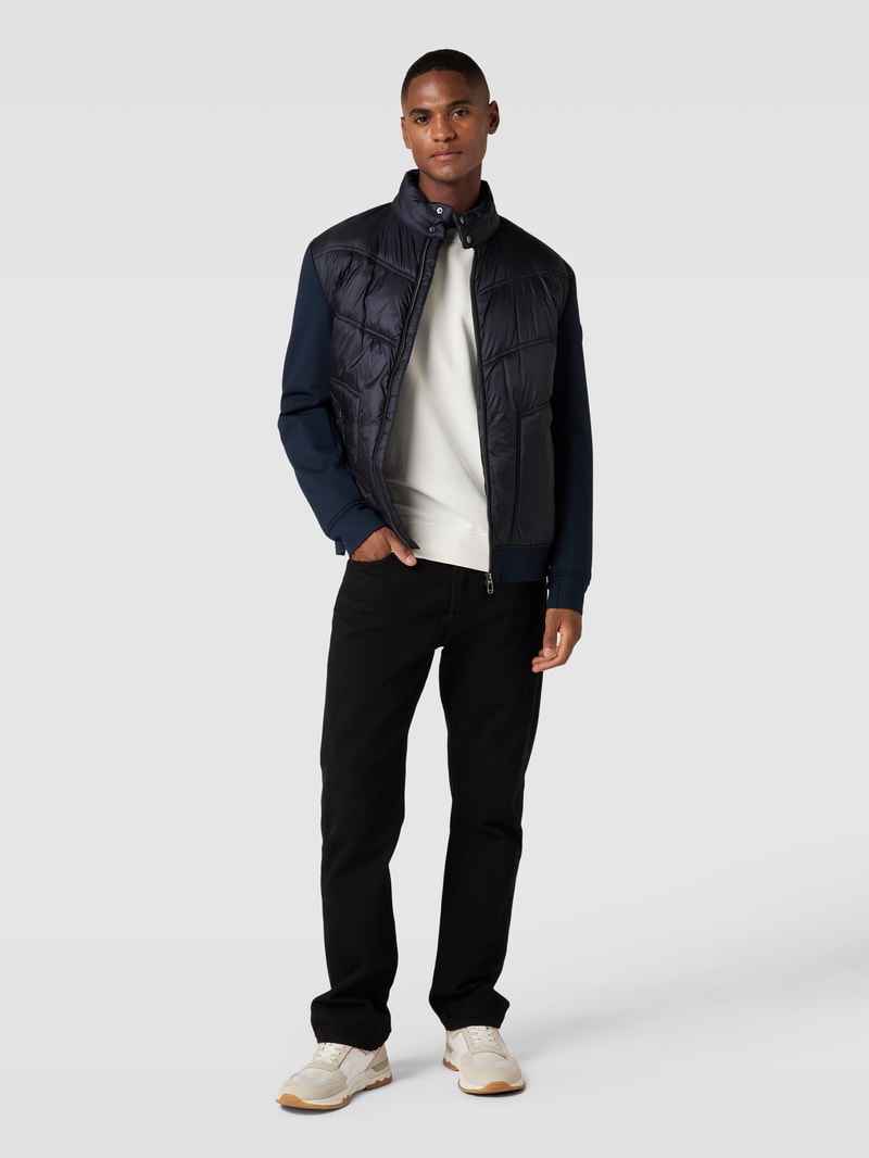 Blouson mit Reißverschlusstaschen in marineblau