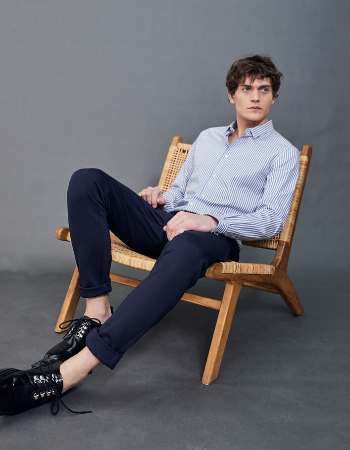 Pantalon marine esprit jog Homme