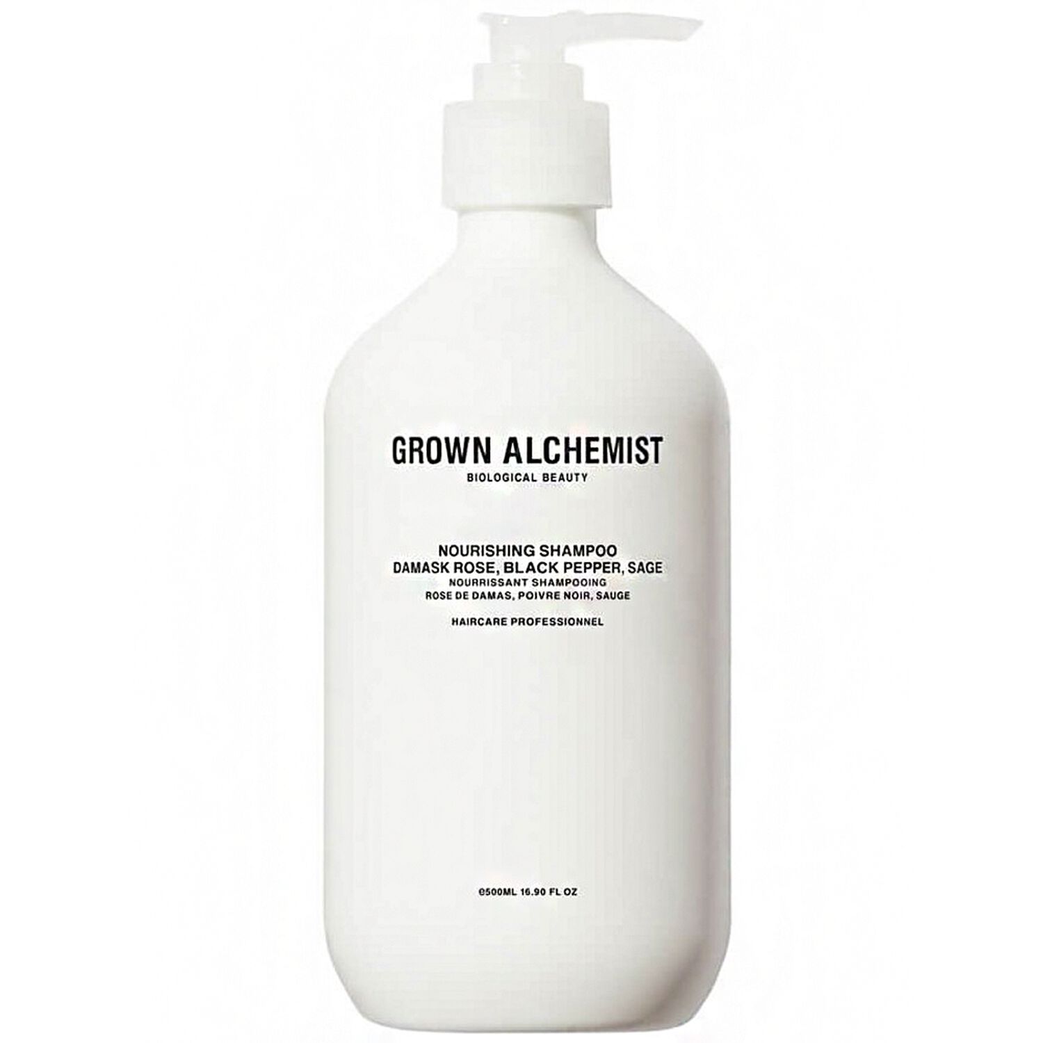Grown Alchemist Rose de Damas, Poivre Noir, Sauge Shampooing Nourrissant 0.6 500 ml