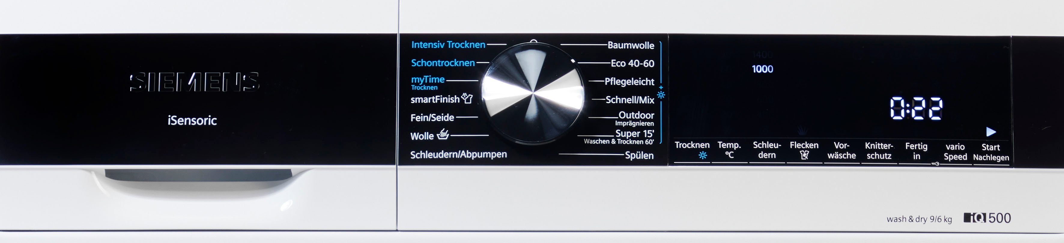 SIEMENS Waschtrockner iQ500 WN44G240, 9 kg, 6 kg, 1400 U/min