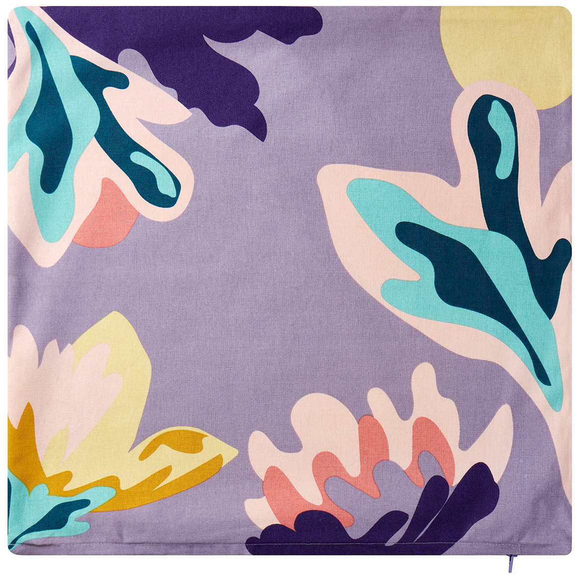 Kissenhülle mit Blumen-Druck