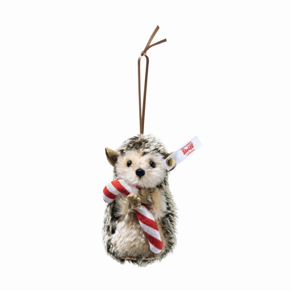 Igel Ornament, 10 cm, dunkelbraun