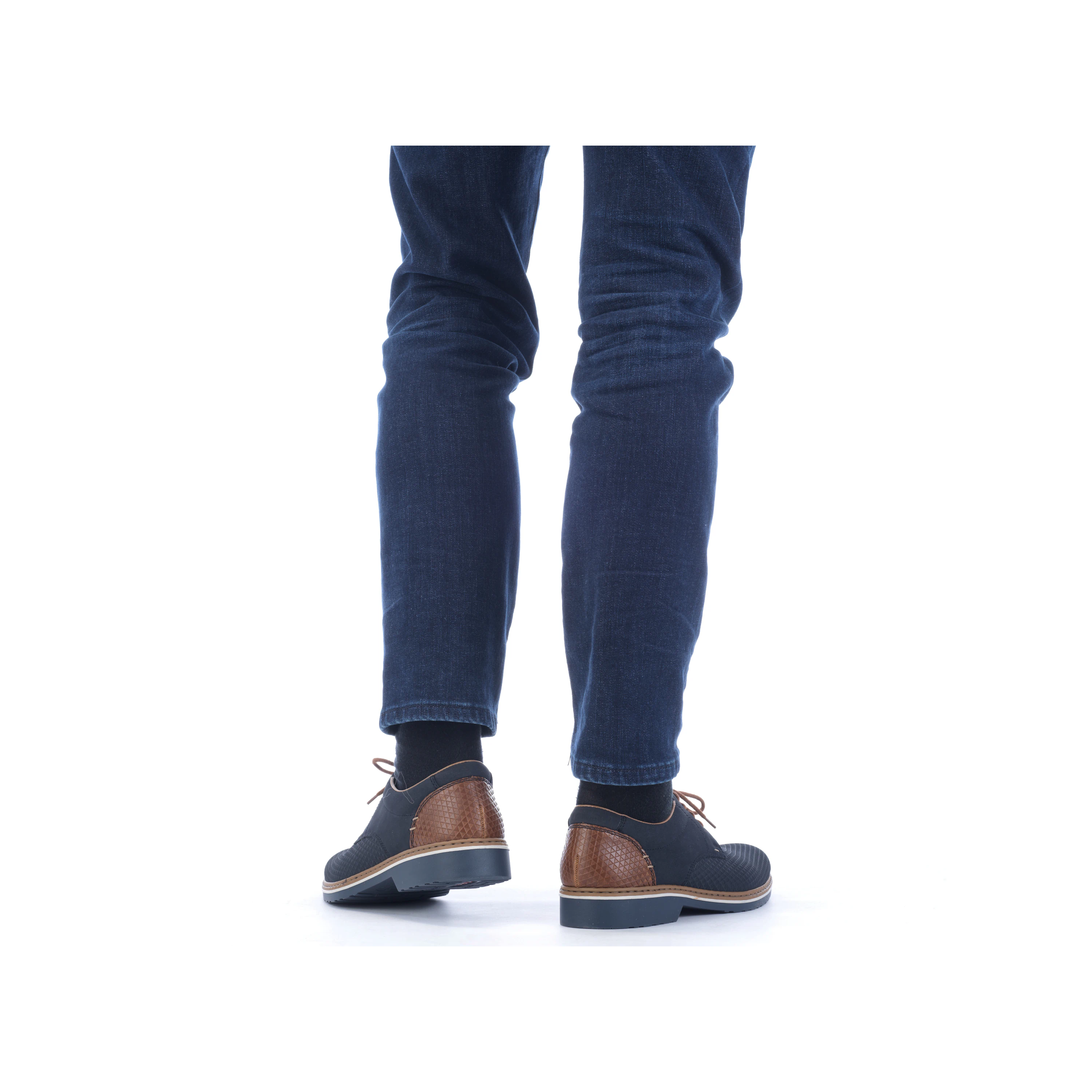 Rieker Herren Schnürschuhe marineblau
