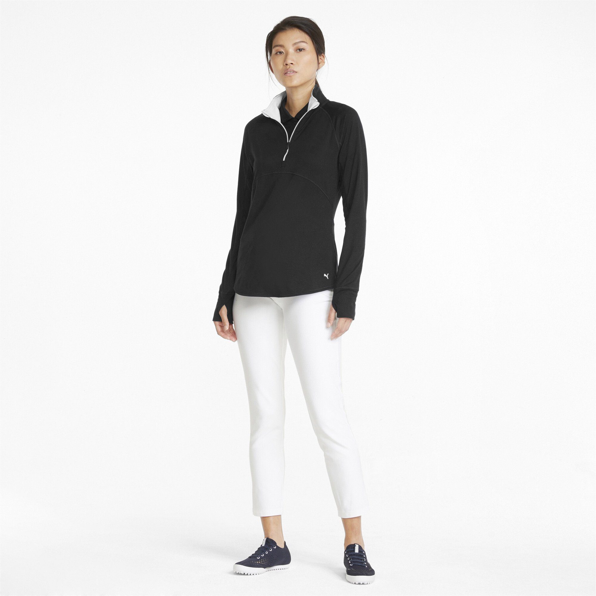 PUMA Sweatjacke Gamer Golf Pullover mit viertellangem Reißverschluss Damen