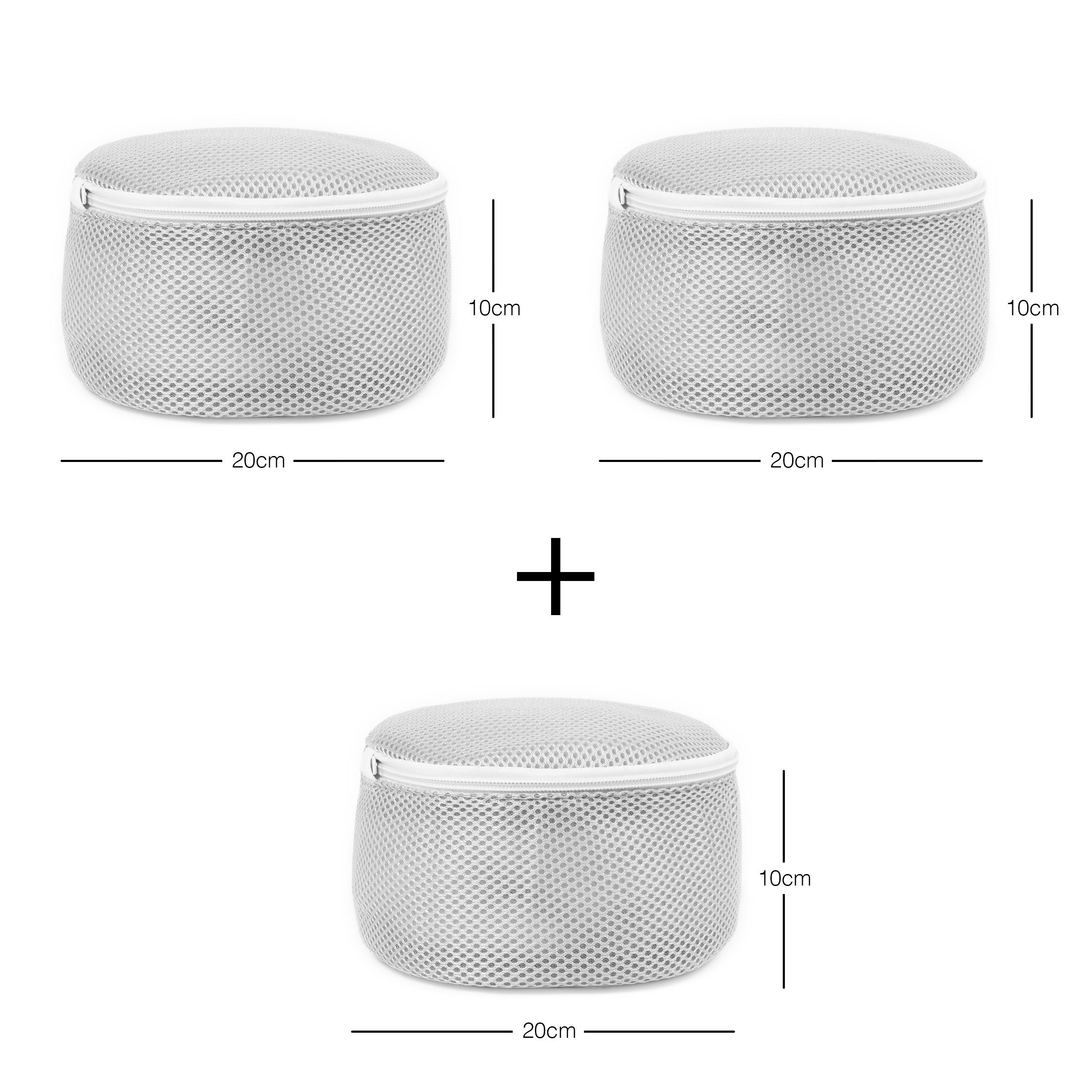 Ocean Home textile Wäschesäckchen Robuste Wäschebeutel 3er Set Wäschetasche,(3er Set, 3-St), Polyester, schont die Wäsche beim Waschen