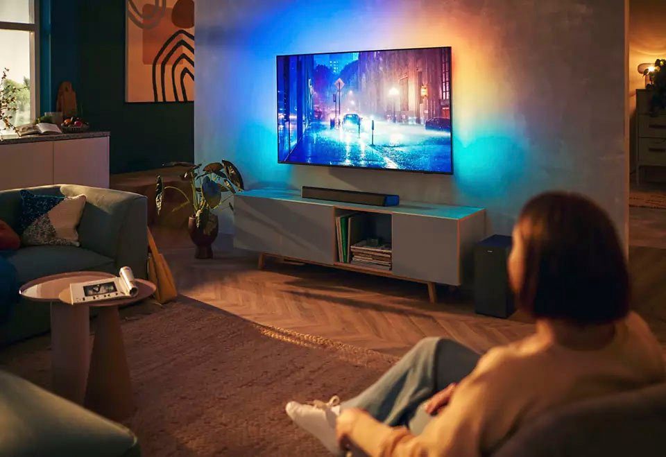 Philips TAB7807/10 2.1 Soundbar (Bluetooth, 310 W, mit kabellosem Subwoofer)